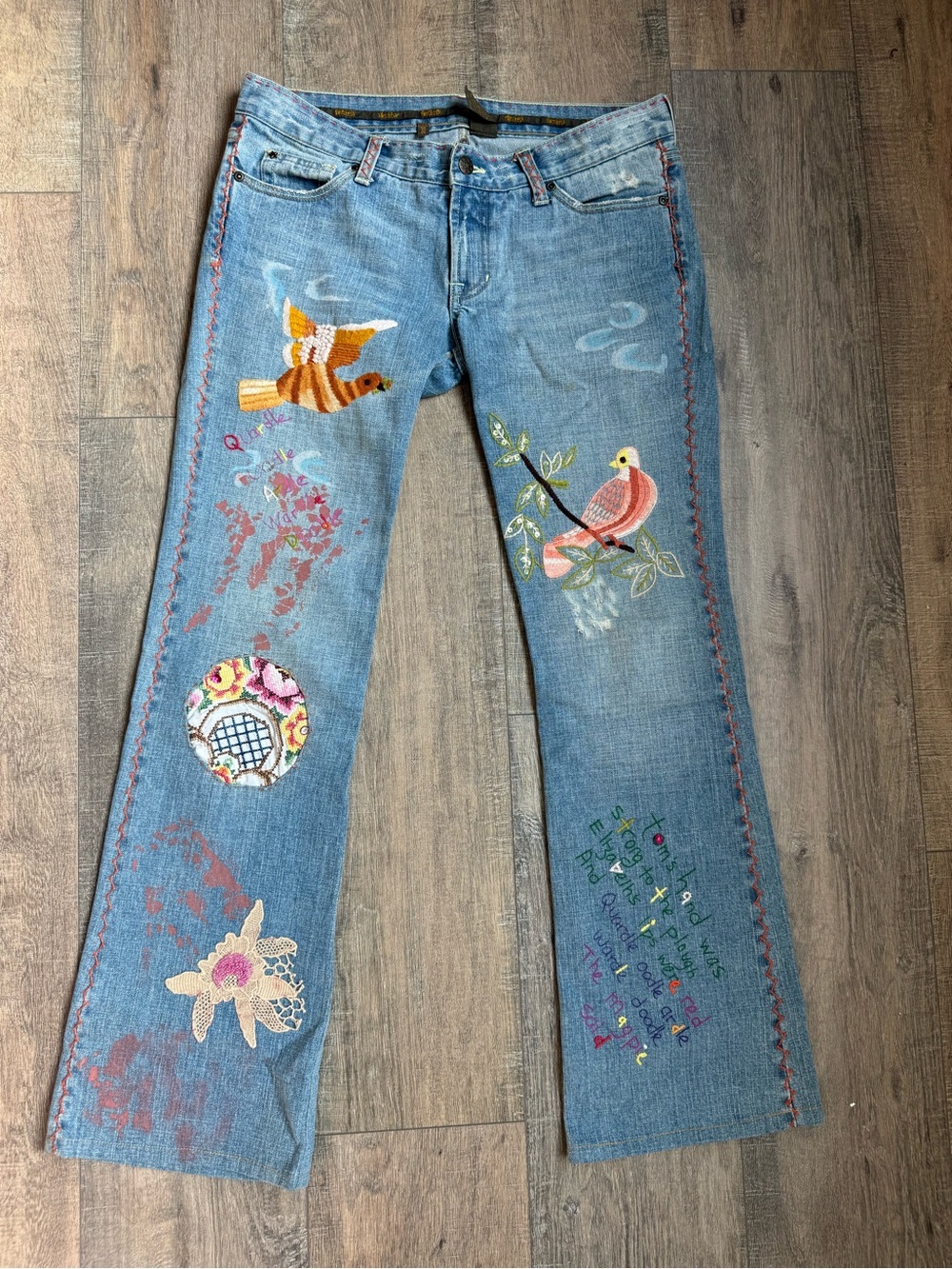 Switch USA Vintage Y2K Embroidered Jeans